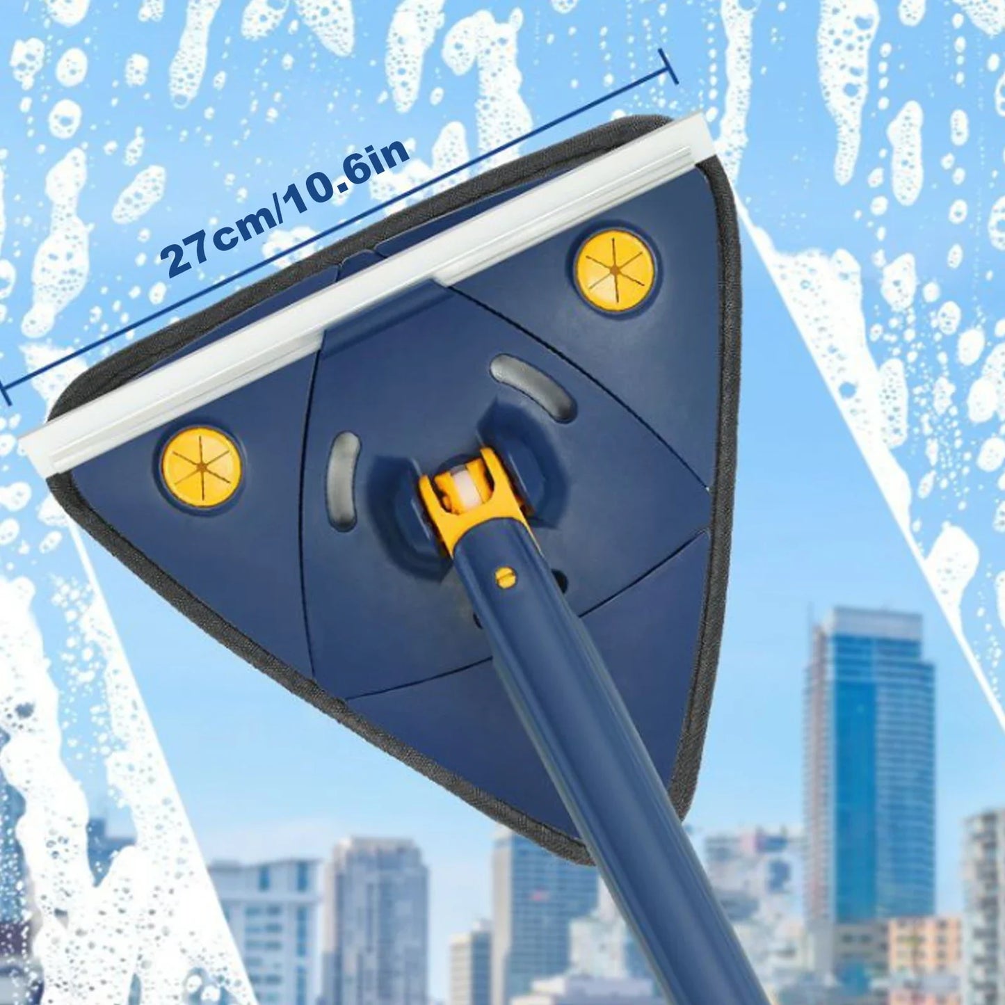 360° Rotatable Triangle Mop Telescopic Adjustable Squeeze Microfiber Cleaning Mop for Floor Ceiling Household Cleaning Tools