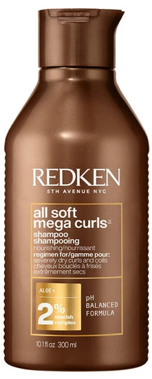 Redken All Soft Mega Curls Sulfate Free Shampoo for Curly and Coily Hair 10.1 oz