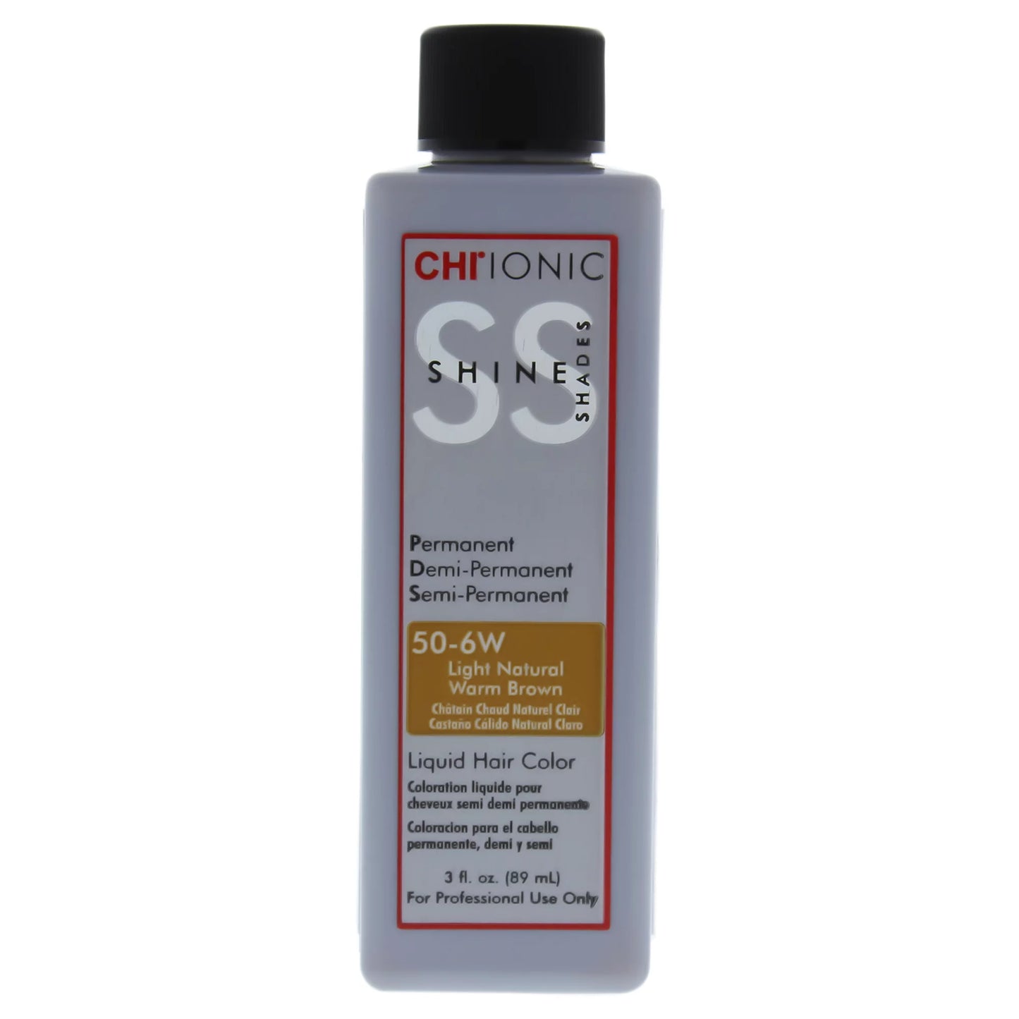 CHI IONIC SHINE SHADES LIQUID HAIR COLOR 50-6W Light Natural Warm Brown