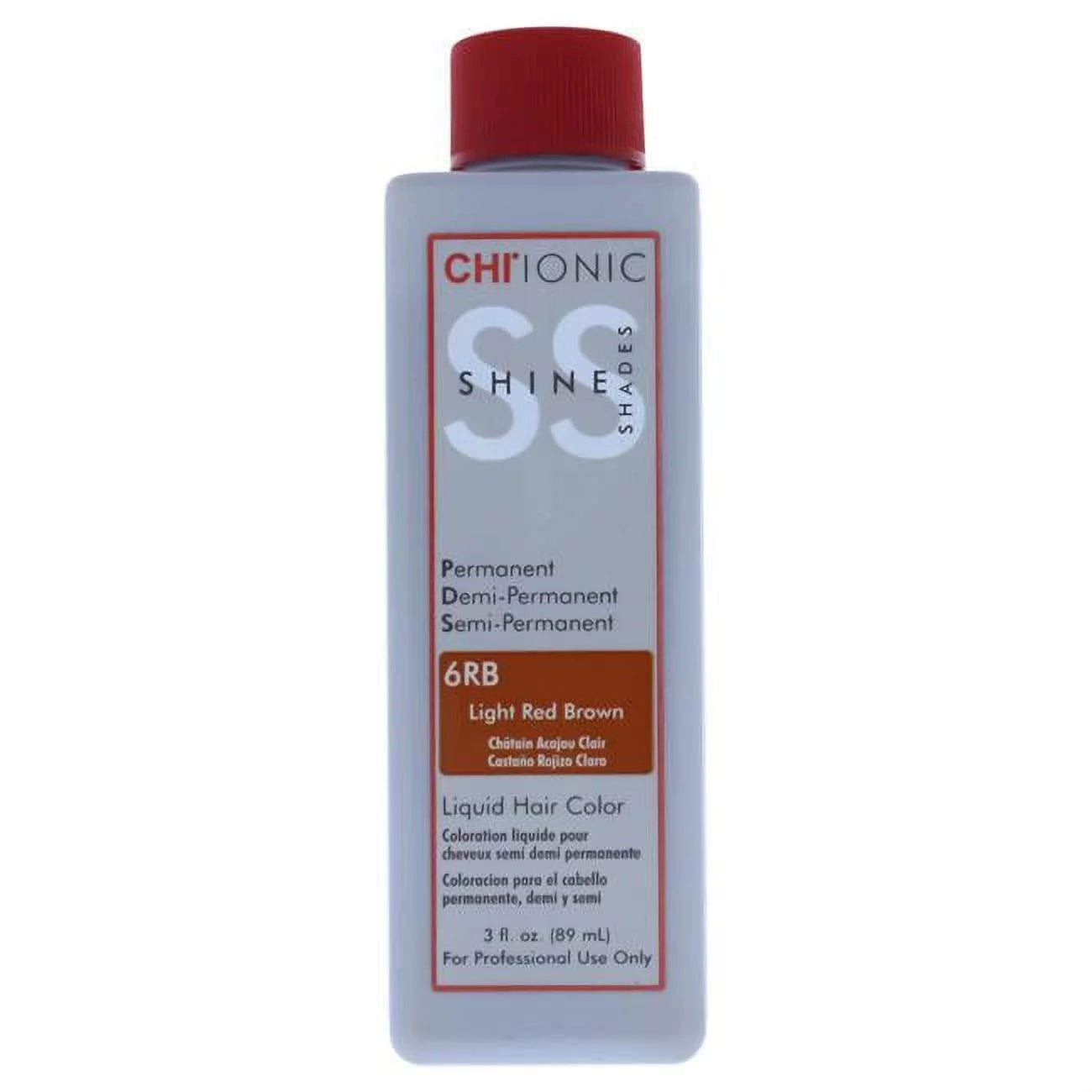 CHI IONIC SHINE SHADES LIQUID HAIR COLOR 6RB Light Red Brown