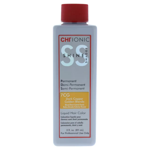CHI IONIC SHINE SHADES LIQUID HAIR COLOR 7CG Dark Copper Gold Blonde