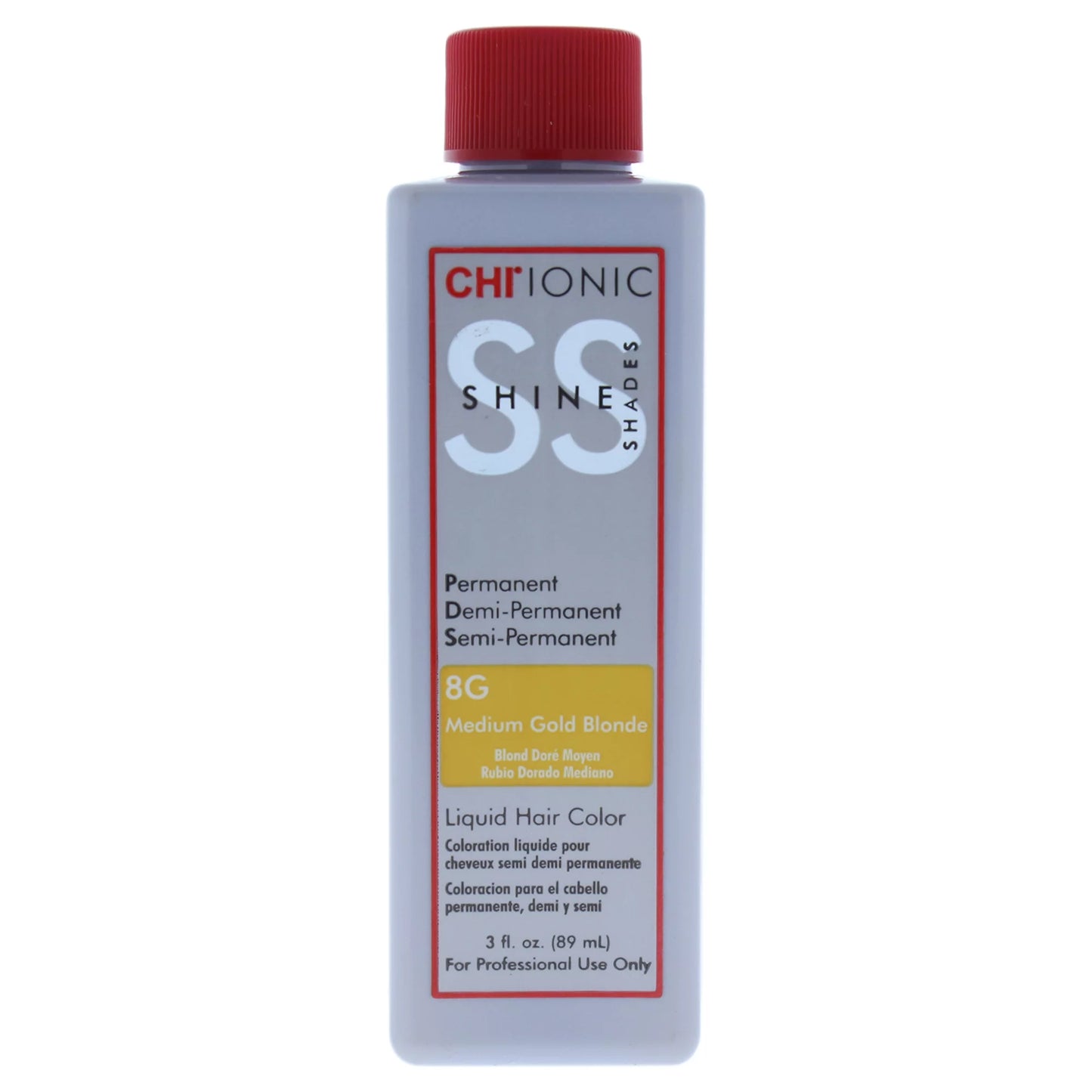 CHI IONIC SHINE SHADES LIQUID HAIR COLOR 8G Medium Gold Blonde