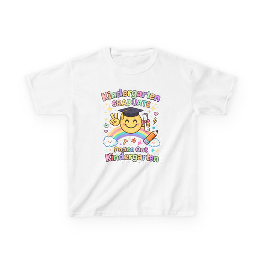 Kindergarten Graduation Shirt 2026 🎓 Peace Out Kindergarten Kids Tee