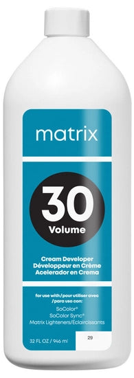 MATRIX CREAM DEVELOPER 30 VOLUME 32 oz Liter