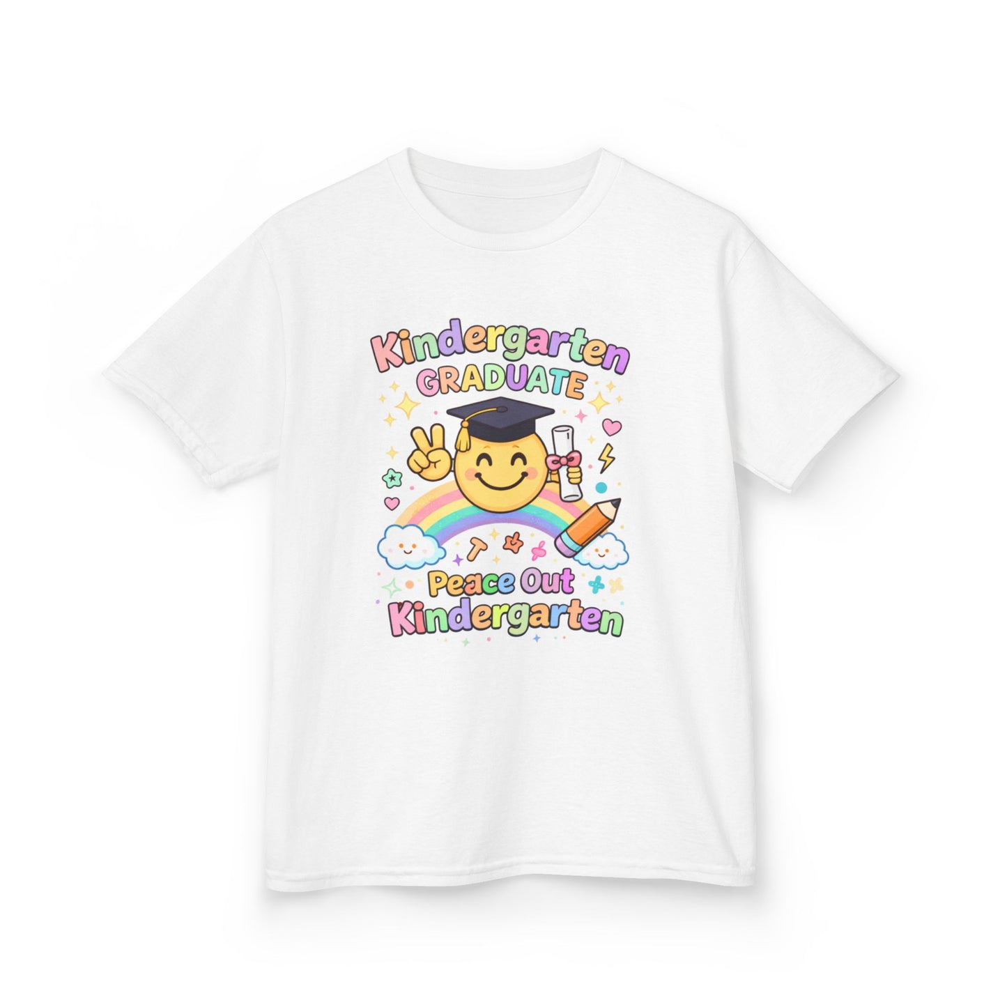 Kindergarten Graduation Shirt 2026 🎓 Peace Out Kindergarten Kids Tee