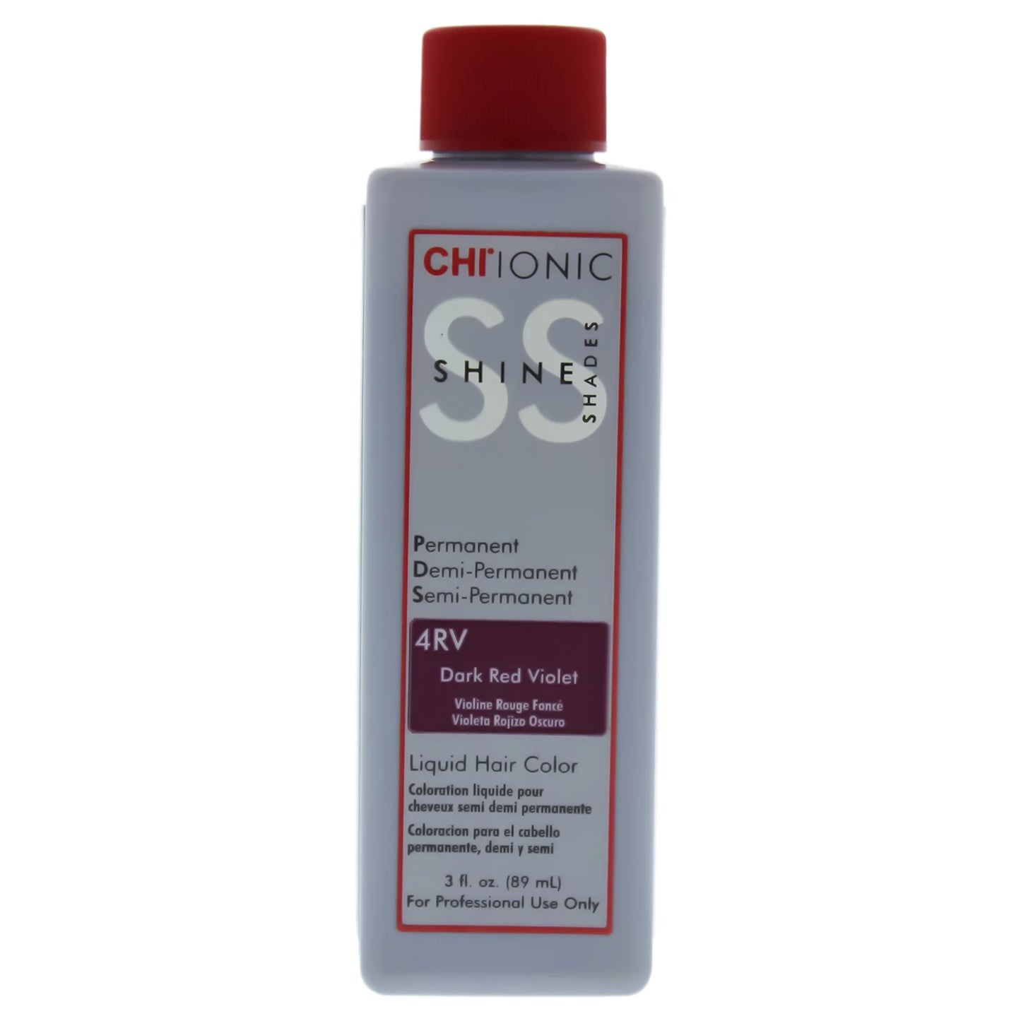 CHI IONIC SHINE SHADES LIQUID HAIR COLOR 4RV Dark Red Violet