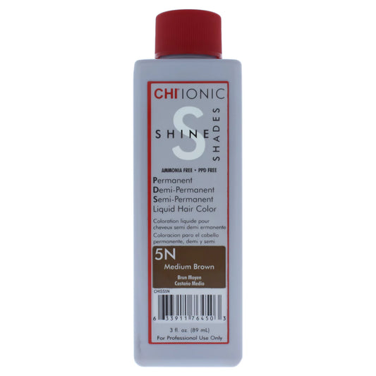 CHI IONIC SHINE SHADES LIQUID HAIR COLOR 5N Medium Brown 3 oz