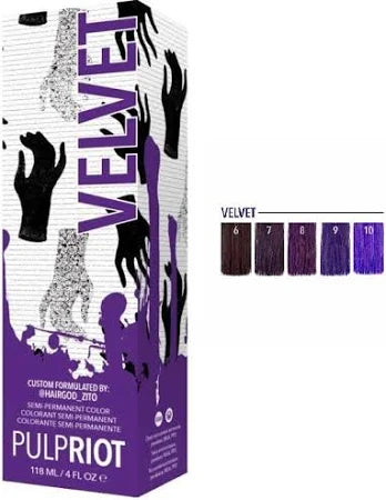 PULP RIOT Semi Permanent Haircolor VELVET 4 oz