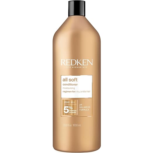 Redken All Soft™ Conditioner with Argan Oil for Dry Hair 33.8 oz Liter