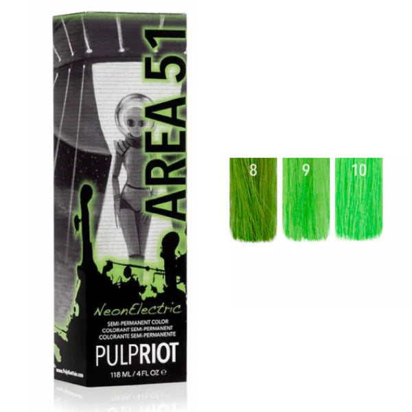Pulp Riot Semi-Permanent Haircolor NEON AREA 51 4 oz.