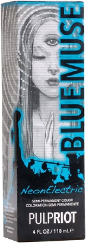 Pulp Riot Semi-Permanent Haircolor NEON BLUE MUSE 4 oz.