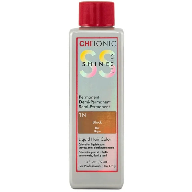 CHI IONIC SHINE SHADES LIQUID HAIR COLOR 1N Black 3 oz