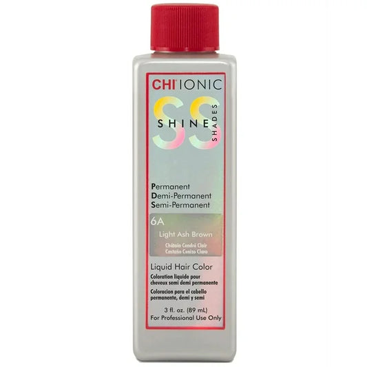 CHI IONIC SHINE SHADES LIQUID HAIR COLOR 6A Light Ash Brown 3 oz
