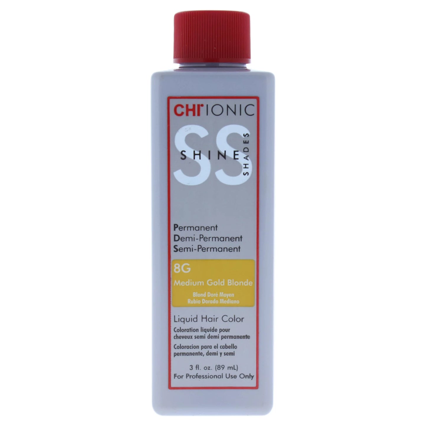 CHI IONIC SHINE SHADES LIQUID HAIR COLOR 8G Medium Gold Blonde