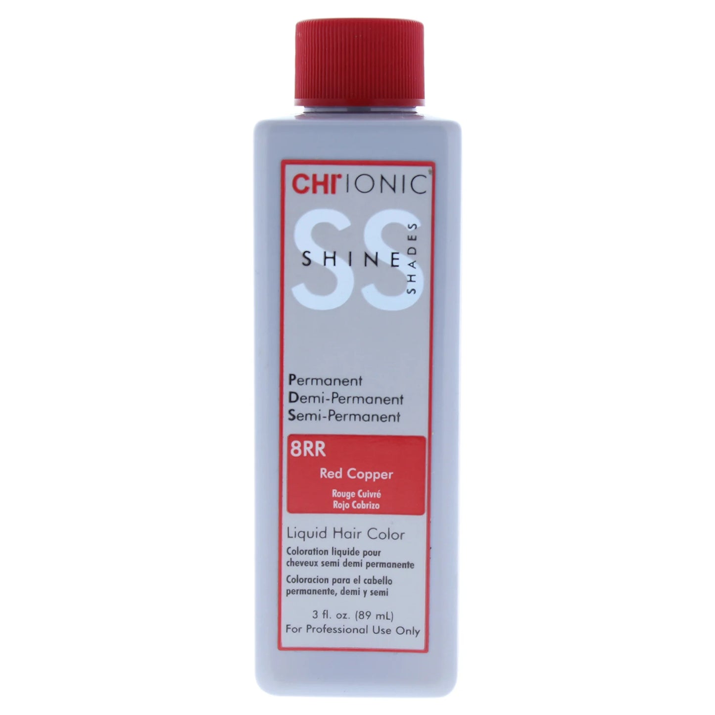 CHI IONIC SHINE SHADES LIQUID HAIR COLOR 8RR Red Copper