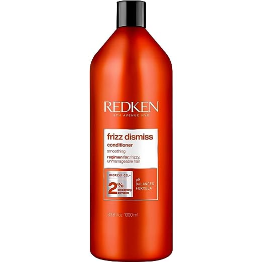 Redken Frizz Dismiss Sulfate Free Conditioner for Frizzy Hair 33.8 oz Liter