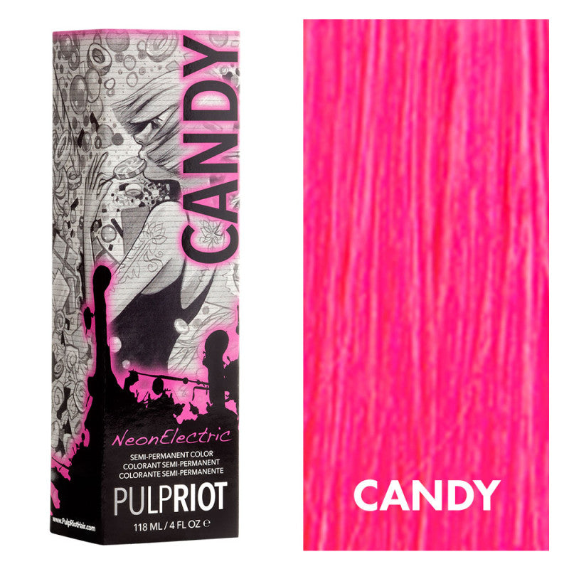 Pulp Riot Semi-Permanent Haircolor NEON CANDY 4 oz.